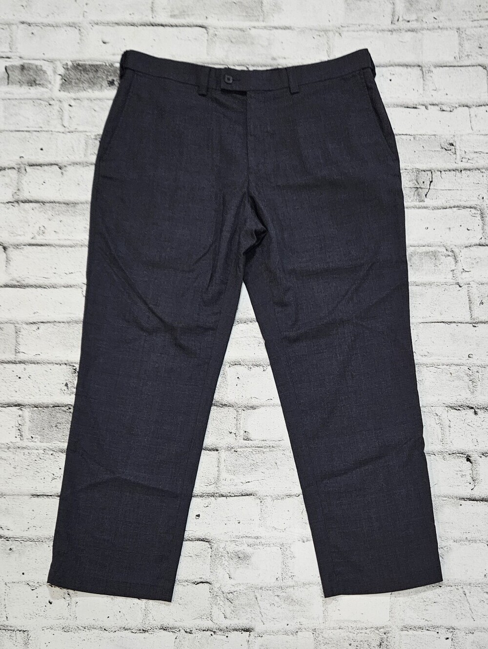 Haggar Charcoal Dress Pants Classic Fit Flat Front Men's 38